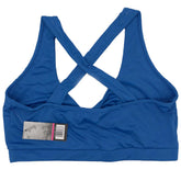 Series 8 Fitness Blue Front Twist Criss Cross Back Sports Bra Pre Priced $5 Assorted Sizes 2 Small UPC # 1922342823408 ,4 Medium UPC # 1922342823392 , 4 Large UPC # 1922342823385 , X Large UPC # 1922342823378